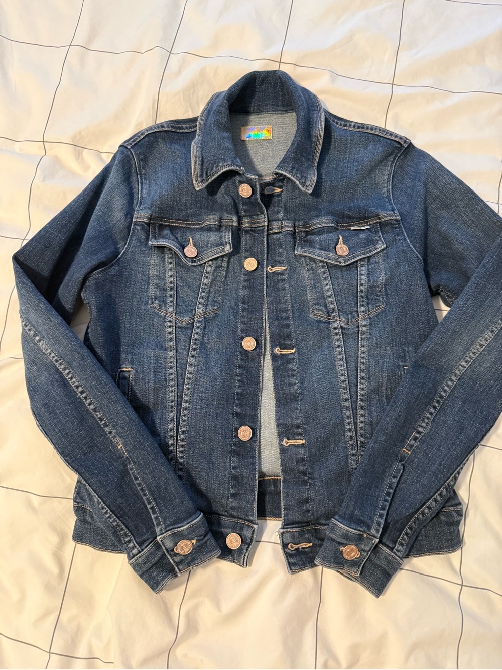 Mother The Pocket Bruiser Jean Jacket in Gril Crush - Size Small